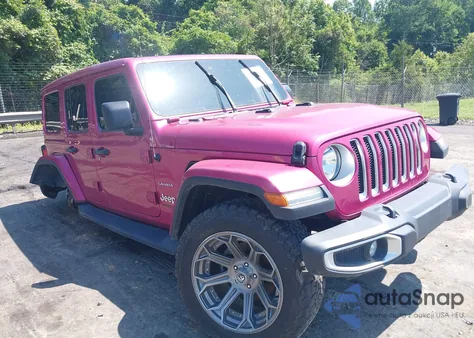 2021 Jeep Wrangler Unlimited Sahara 4X4 из США, поврежденный, VIN 1C4HJXEN4MW852853